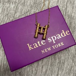 Kate Spade Brass Binoculars Necklace